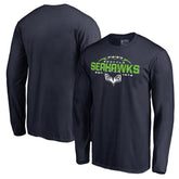 Seattle Seahawks Alternate Team Logo Gear Flea Flicker Long Sleeve T-Shirt - College Navy T-shirts