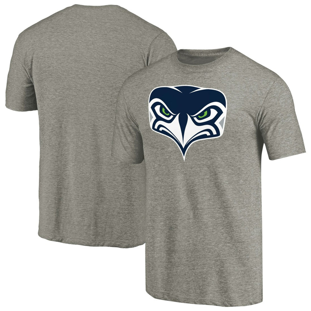 Seattle Seahawks Alternate Team Logo Gear Tri-Blend T-Shirt - Ash T-shirts