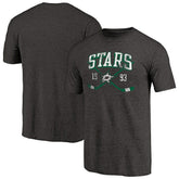 Dallas Stars Vintage Collection Line Shift Tri-Blend T-Shirt - Black | US 2953221