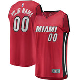Miami Heat Youth Fast Break Replica Custom Jersey Red Statement Edition - Fanatics