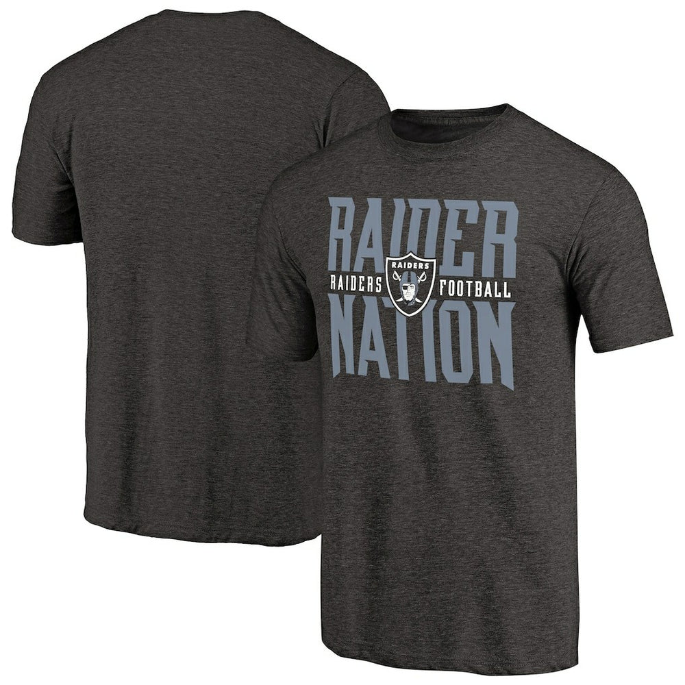 Las Vegas Raiders Hometown Collection Tri-Blend T-Shirt - Heathered Black T-shirts