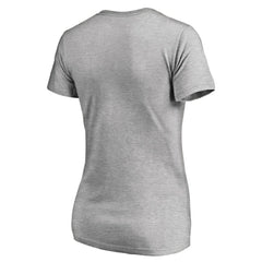 Los Angeles Dodgers Women's Hometown Collection Knockout State V-Neck T-Shirt - Ash T-shirts