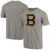 Boston Bruins Hometown Collection Tri-Blend T-Shirt - Gray | US 2970522