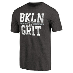 Brooklyn Nets Brick Work Hometown Collection Tri-Blend T-Shirt Black