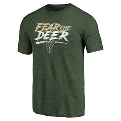Milwaukee Bucks Fear the Deer Hometown Collection Tri-Blend T-Shirt Green