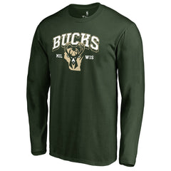Milwaukee Bucks Wisconsin Basketball Hometown Collection Long Sleeve T-Shirt Green