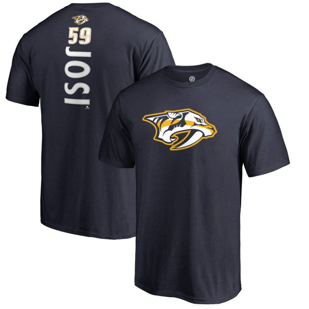 Roman Josi Nashville Predators Backer Name & Number T-Shirt - Navy | US 2975570