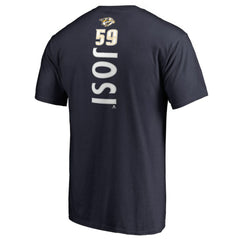 Roman Josi Nashville Predators Backer Name & Number T-Shirt - Navy | US 2975570
