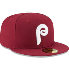 Philadelphia Phillies New Era Cooperstown Collection Wool 59FIFTY Fitted Hat - Maroon Hats