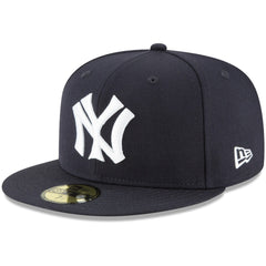 New York Yankees New Era Cooperstown Collection Wool 59FIFTY Fitted Hat - Navy Hats
