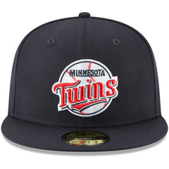Minnesota Twins New Era Cooperstown Collection Wool 59FIFTY Fitted Hat - Navy Hats
