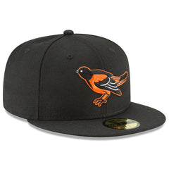 Baltimore Orioles New Era Cooperstown Collection Wool 59FIFTY Fitted Hat - Black Hats