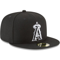 Los Angeles Angels New Era 59FIFTY Fitted Hat - Black Hats