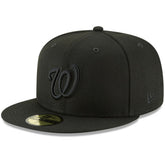 Washington Nationals New Era Primary Logo Basic 59FIFTY Fitted Hat - Black Hats
