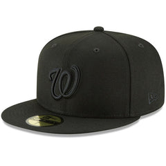Washington Nationals New Era Primary Logo Basic 59FIFTY Fitted Hat - Black Hats