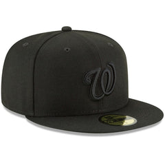 Washington Nationals New Era Primary Logo Basic 59FIFTY Fitted Hat - Black Hats
