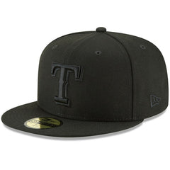 Texas Rangers New Era Primary Logo Basic 59FIFTY Fitted Hat - Black Hats
