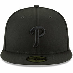 Philadelphia Phillies New Era Primary Logo Basic 59FIFTY Fitted Hat - Black Hats