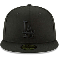 Los Angeles Dodgers New Era Primary Logo Basic 59FIFTY Fitted Hat - Black Hats