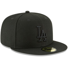 Los Angeles Dodgers New Era Primary Logo Basic 59FIFTY Fitted Hat - Black Hats