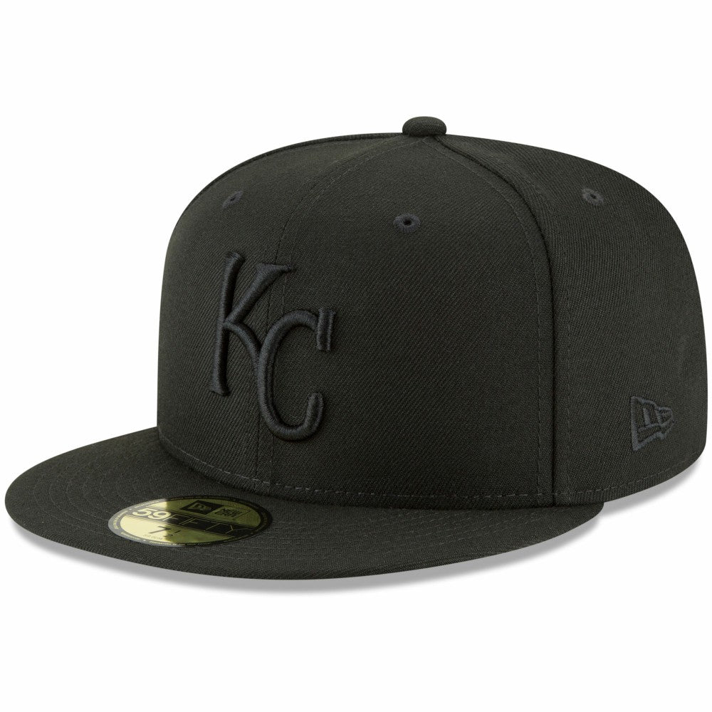 Kansas City Royals New Era Primary Logo Basic 59FIFTY Fitted Hat - Black Hats