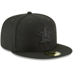 Houston Astros New Era Primary Logo Basic 59FIFTY Fitted Hat - Black Hats