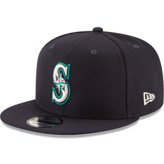 Seattle Mariners New Era Team Color 9FIFTY Snapback Hat - Navy Hats