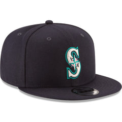 Seattle Mariners New Era Team Color 9FIFTY Snapback Hat - Navy Hats