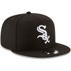 Chicago White Sox New Era Team Color 9FIFTY Snapback Hat - Black Hats