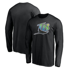 Tampa Bay Rays Cooperstown Collection Wahconah Long Sleeve T-Shirt - Black T-shirts