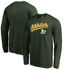 Athletics Team Lockup Long Sleeve T-Shirt - Green T-shirts