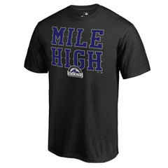 Colorado Rockies Hometown Collection Mile High T-Shirt - Black T-shirts