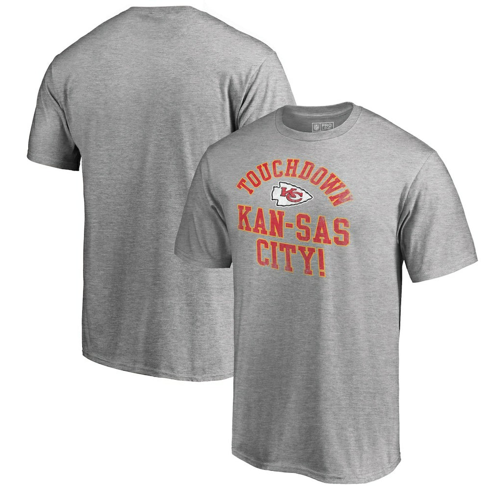 Kansas City Chiefs Hometown Collection TD-KC T-Shirt - Heather Gray T-shirts