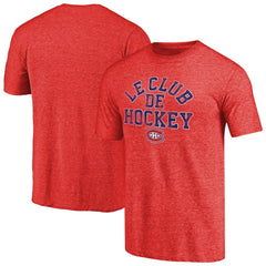 Montreal Canadiens Hometown Collection Le Club Tri-Blend T-Shirt - Red | US 2991658