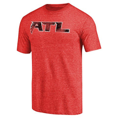 Atlanta Falcons Distressed Alternate Logo Secondary Tri-Blend T-Shirt - Red T-shirts