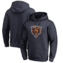 Chicago Bears Throwback Logo Pullover Hoodie - Navy Hoodies