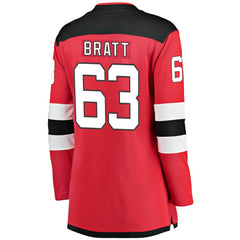 Jesper Bratt New Jersey Devils Fanatics Women's Home Breakaway Player Jersey - Red | US 2994918