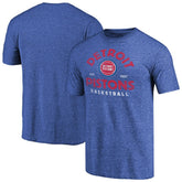 Detroit Pistons Vintage Arch Tri-Blend T-Shirt Royal