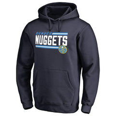 Denver Nuggets Onside Stripe Pullover Hoodie Navy