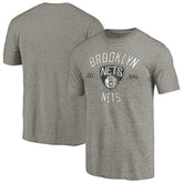 Brooklyn Nets Team Heritage Tri-Blend T-Shirt Gray outlet
