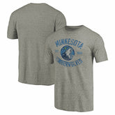Minnesota Timberwolves Team Heritage Tri-Blend T-Shirt Gray
