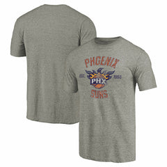 Phoenix Suns Team Heritage Tri-Blend T-Shirt Gray