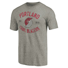 Portland Trail Blazers Team Heritage Tri-Blend T-Shirt Gray outlet