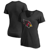 Arizona Cardinals Women's X-Ray Slim Fit V-Neck T-Shirt - Black T-shirts