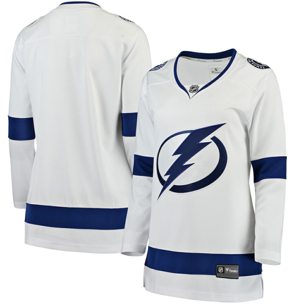 Tampa Bay Lightning Fanatics Women's Away Breakaway Jersey - White | US 3009296