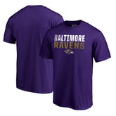 Baltimore Ravens Iconic Collection Fade Out T-Shirt - Purple T-shirts