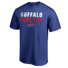 Buffalo Bills Iconic Collection Fade Out T-Shirt - Royal T-shirts