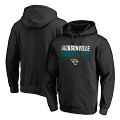 Jacksonville Jaguars Iconic Collection Fade Out Pullover Hoodie - Black Hoodies