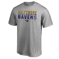 Baltimore Ravens Iconic Collection Fade Out T-Shirt - Ash T-shirts