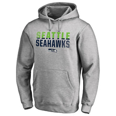 Seattle Seahawks Iconic Collection Fade Out Pullover Hoodie - Ash Hoodies